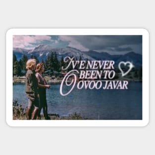 Vintage Vine Quote - oovoo javar Sticker